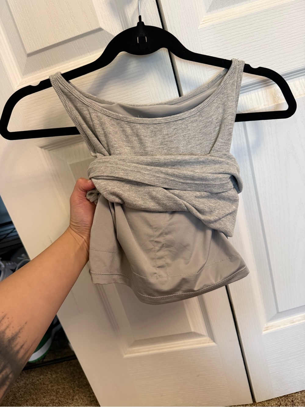 Klassy Network Light Gray Ribbed Tank - Picture 5 of 5